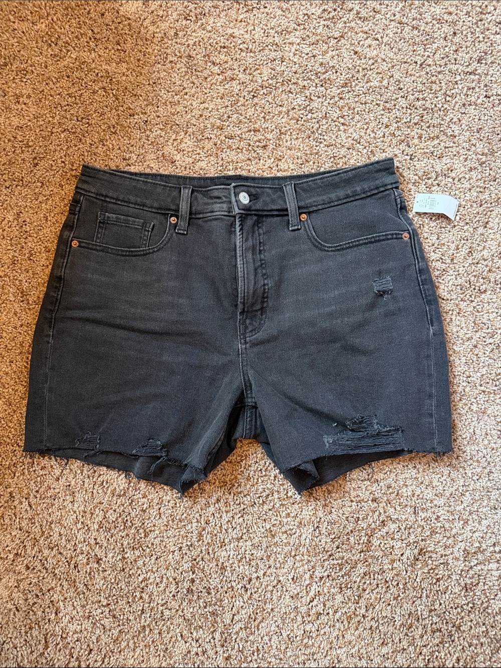 NWT Old Navy Black High Rise OG Straight Secret Smooth Pockets - 14